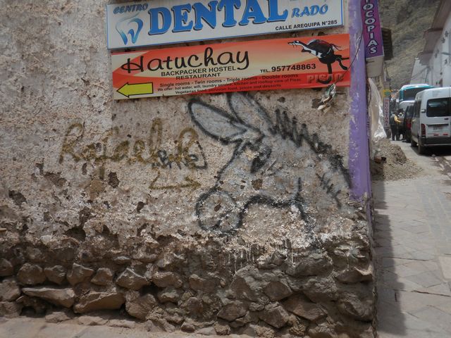 Few graffitis in Pisac