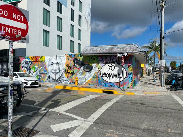 A figure in Wynwood.